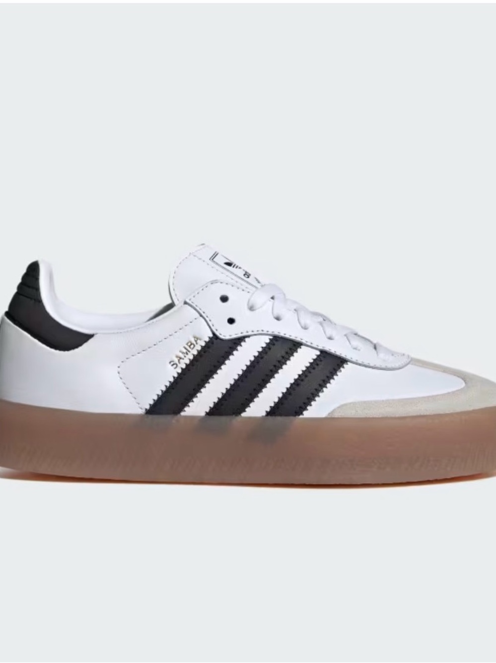 adidas Samba Platform Sneaker - White / Black / Gum